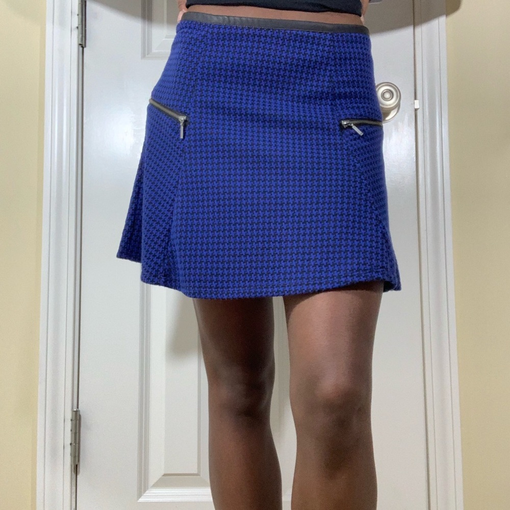 Black & Blue Skater Skirt